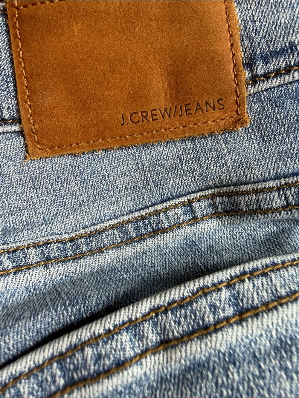 J. Crew Billie Denim Light Blue High-Rise Boot Crop Jeans Size 28